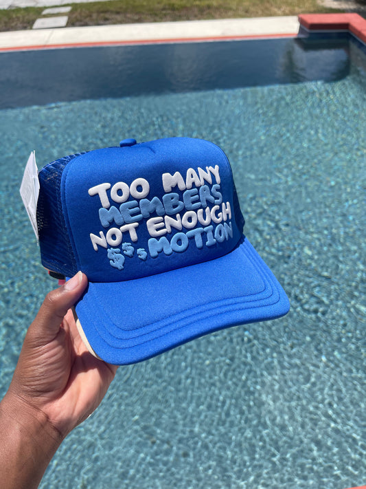 Blue TMMNEM Trucker Hats